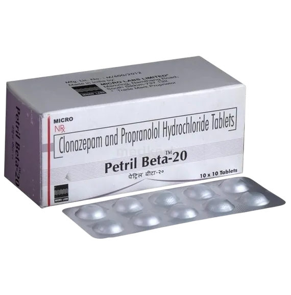 petril beta 20mg tablet 10's